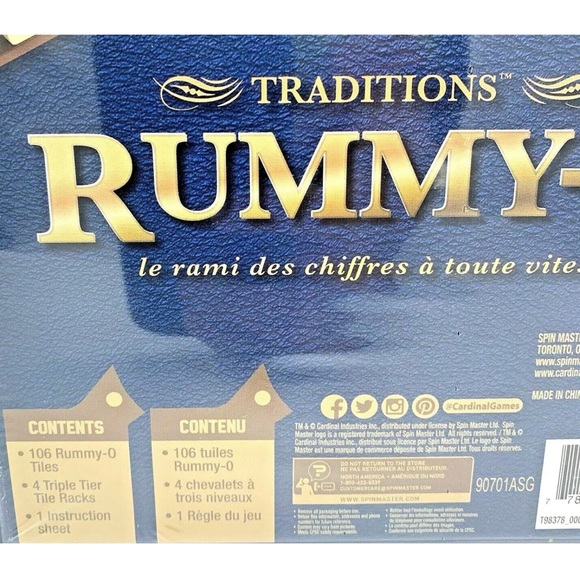 Traditions Rummy-O Game Tile Fast Paced Game By Spin Master Sealed NEW - Picture 11 of 12